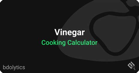 vinegar bdo|bdo kochen calculator.